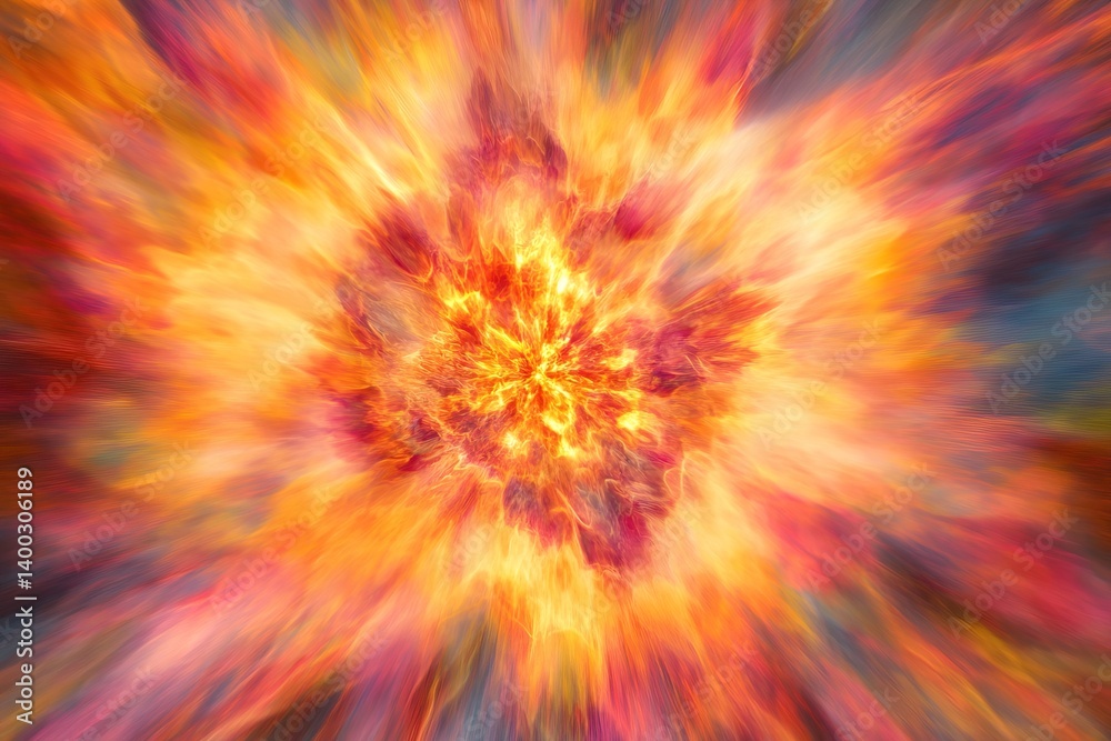 Vibrant explosion of colors with abstract swirl effects Vibrant explosion of colors with abstract swirl effects