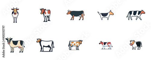 Cows on the Farm in Pasture