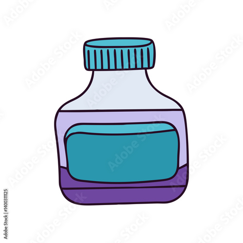 ink bottle icon, ink bottle vector illustration-simple illustration of ink bottle, perfect for ink bottle logos and icons