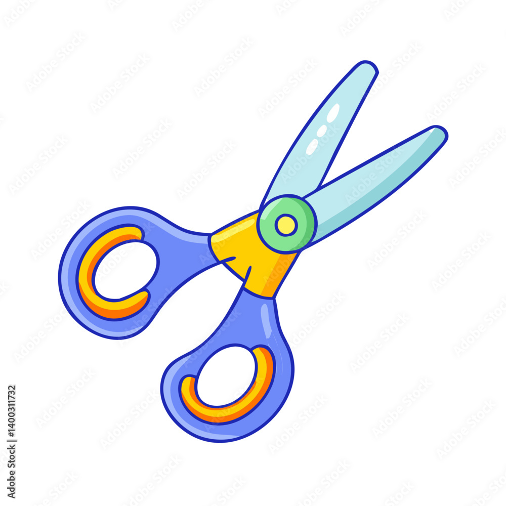 kids scissors icon, kids scissors vector illustration-simple illustration of kids scissors, perfect for kids scissors logos and icons kids scissors icon, kids scissors vector illustration-simple illustration of kids scissors, perfect for kids scissors logos and icons