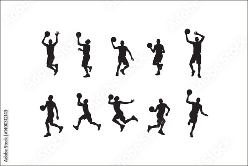 Basketball Silhouette Vector | Player SVG | Slam Dunk Clipart PNG

Basketball Player SVG | Dribble & Dunk Silhouette | Sports Vector Art

Basketball Action Silhouette | Jump Shot SVG Cut File | Sports