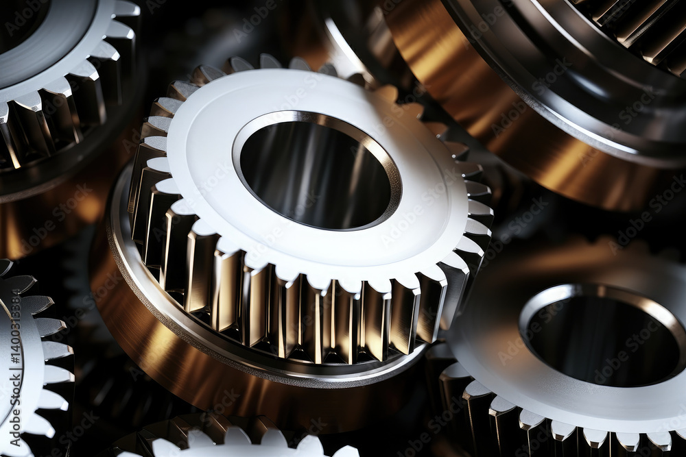 Intricate Metal Gears: Precision in Motion