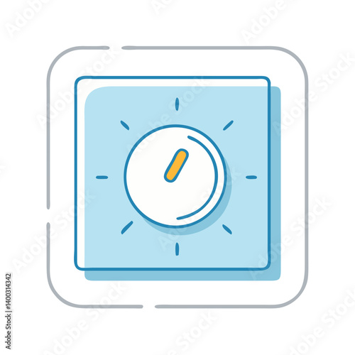 Tableau sur toile light dimmer icon, light dimmer vector illustration-simple illustration of light