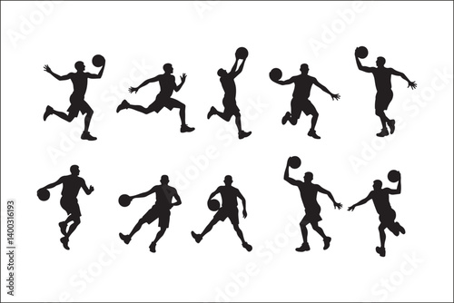 Basketball Silhouette Vector | Player SVG | Slam Dunk Clipart PNG

Basketball Player SVG | Dribble & Dunk Silhouette | Sports Vector Art

Basketball Action Silhouette | Jump Shot SVG Cut File | Sports