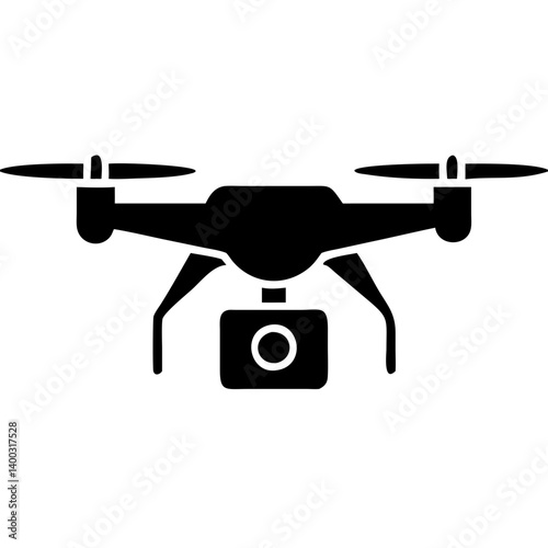 Creative Drone Illustration | Detailed Quadcopter Flying Device Vector Design

 photo