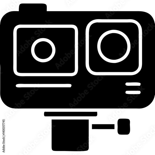Creative Camera Illustration | Detailed Photography Device Vector Design