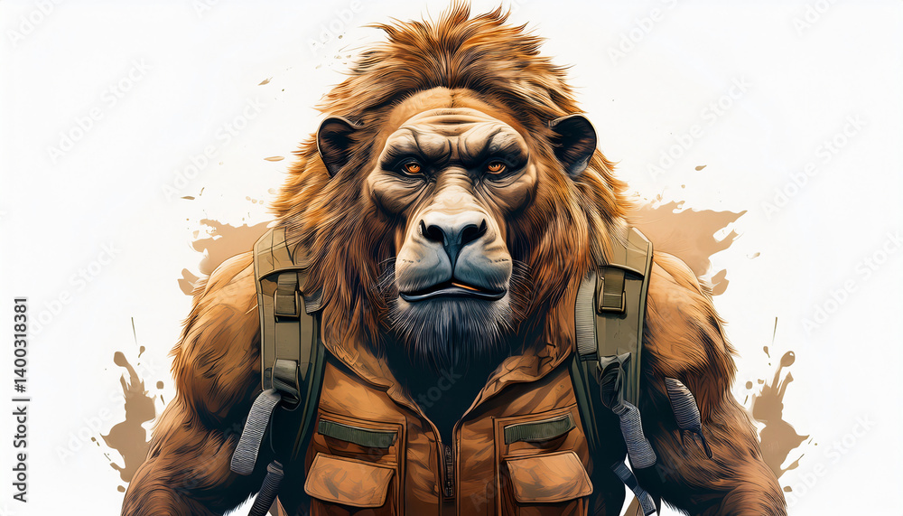 Fototapeta premium 003-050-287--The Liver in Extreme Conditions-- Survival stories in hostile environments. isoltate with w