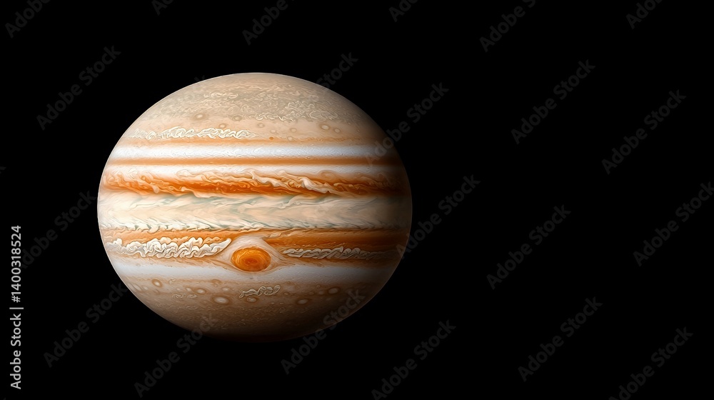 Stunning jupiter atmosphere detailed planetary view Stunning jupiter atmosphere detailed planetary view
