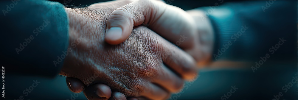 Two hands meet in a firm handshake, symbolizing a successful business agreement. The setting is an office, emphasizing professionalism and collaboration Two hands meet in a firm handshake, symbolizing a successful business agreement. The setting is an office, emphasizing professionalism and collaboration