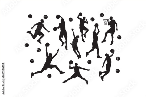 Basketball Silhouette Vector | Player SVG | Slam Dunk Clipart PNG

Basketball Player SVG | Dribble & Dunk Silhouette | Sports Vector Art

Basketball Action Silhouette | Jump Shot SVG Cut File | Sports