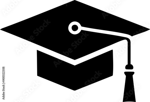 Class of 2025 graduation cap vector design university or college hat silhouette.	
