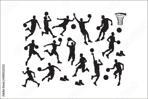Basketball Silhouette Vector | Player SVG | Slam Dunk Clipart PNG

Basketball Player SVG | Dribble & Dunk Silhouette | Sports Vector Art

Basketball Action Silhouette | Jump Shot SVG Cut File | Sports
