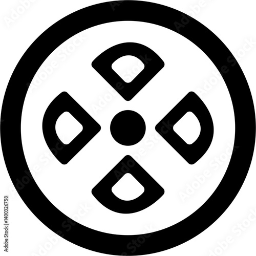 Radiation Glyph Icon