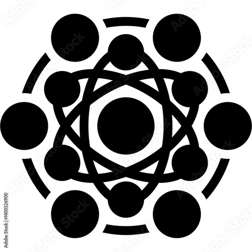 Isotope Glyph Icon