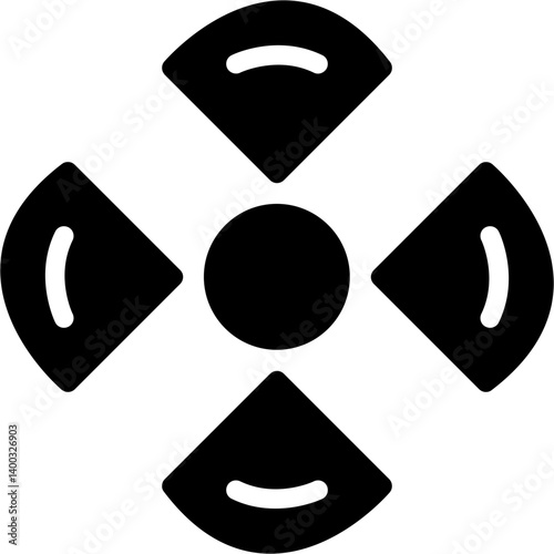 Radioactive Decay Glyph Icon