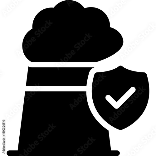 Nuclear Safety Glyph Icon