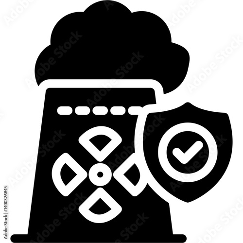 Nuclear Safety Glyph Icon