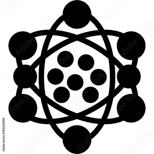 Nuclear Science Glyph Icon