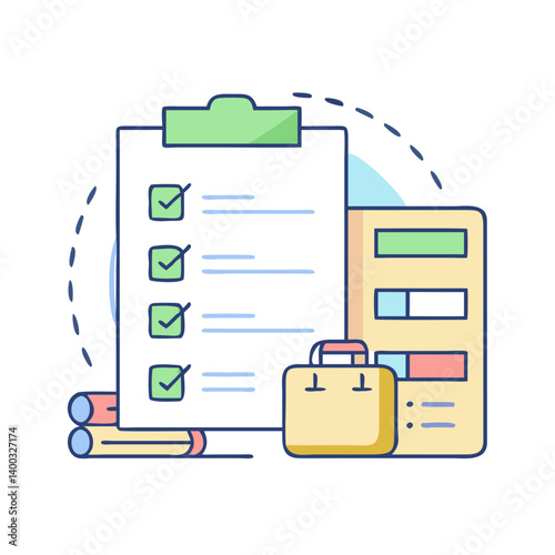 packing list icon, packing list vector illustration-simple illustration of packing list, perfect for packing list logos and icons