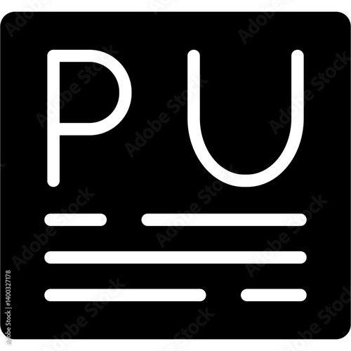 Plutonium Glyph Icon