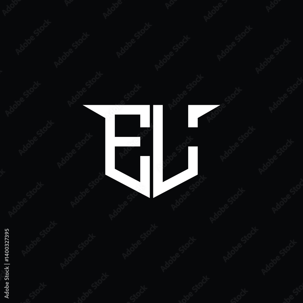 Obraz premium Modern Construction Logo with Symmetrical Design