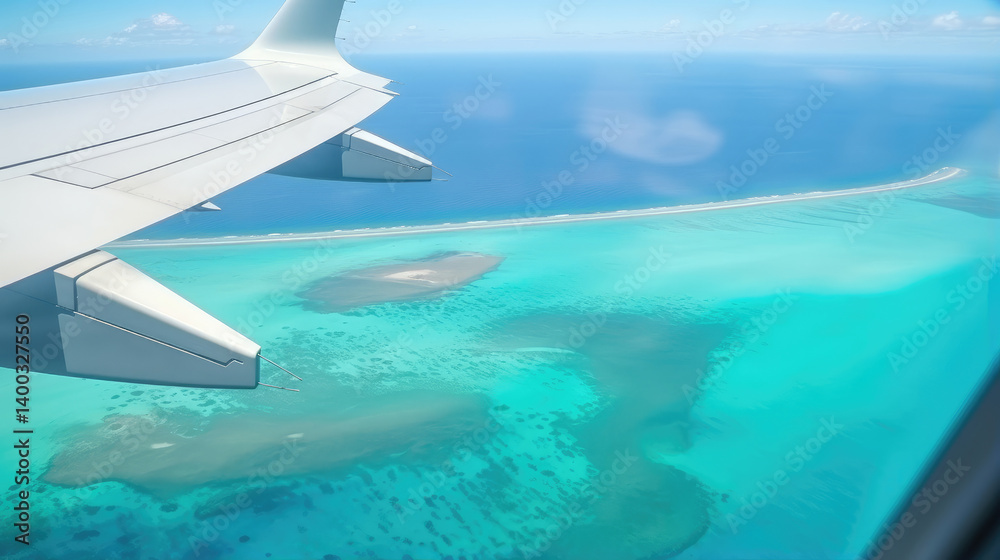 Serene Coastal Aerial View