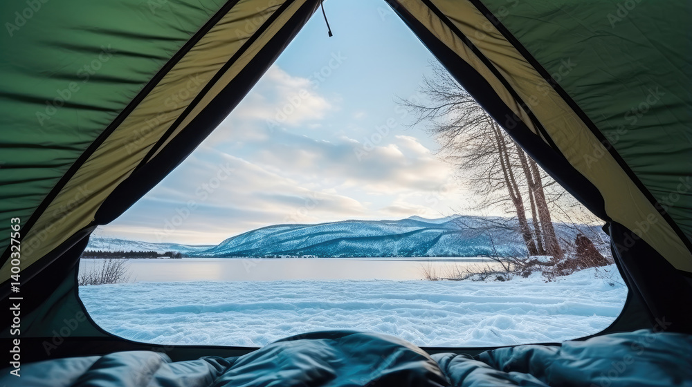 Serenity in the Snow: A Winter Camping Escape