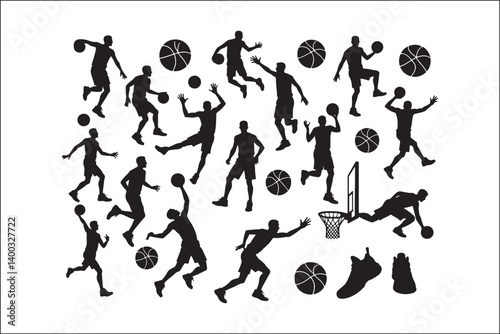 Basketball Silhouette Vector | Player SVG | Slam Dunk Clipart PNG

Basketball Player SVG | Dribble & Dunk Silhouette | Sports Vector Art

Basketball Action Silhouette | Jump Shot SVG Cut File | Sports