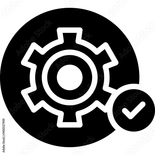 Social Media Execution Glyph Icon