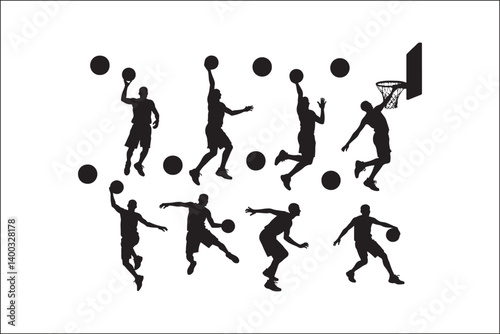 Basketball Silhouette Vector | Player SVG | Slam Dunk Clipart PNG

Basketball Player SVG | Dribble & Dunk Silhouette | Sports Vector Art

Basketball Action Silhouette | Jump Shot SVG Cut File | Sports