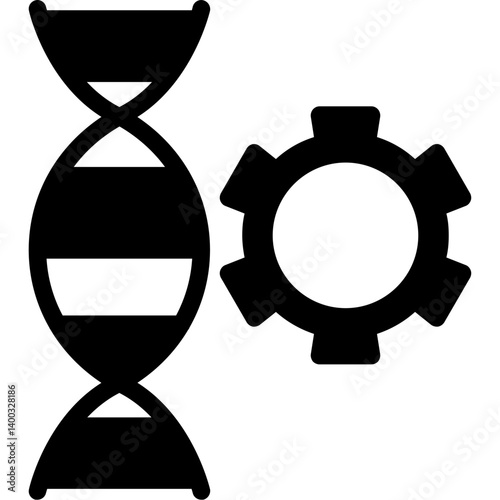 Genetic Engineering Glyph Icon