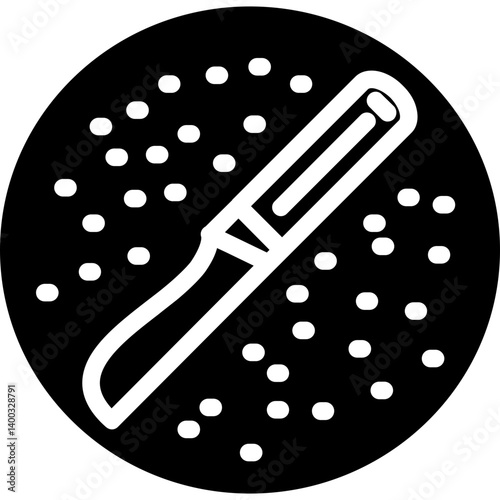 Surgical Incision Glyph Icon