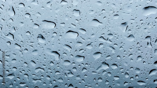 Gotas de lluvia en el cristal con fondo desenfocado