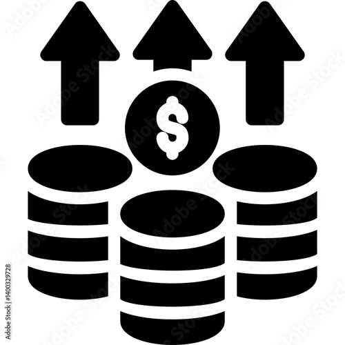 Rising Prices Glyph Icon