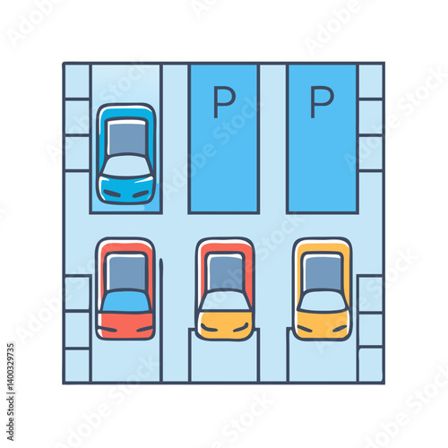 parking lot icon, parking lot vector illustration-simple illustration of parking lot, perfect for parking lot logos and icons