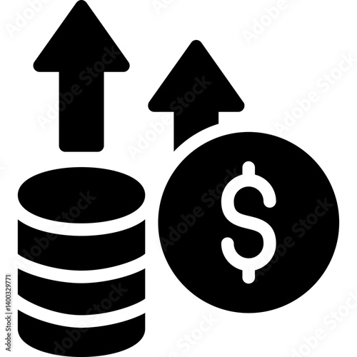 Inflation Glyph Icon