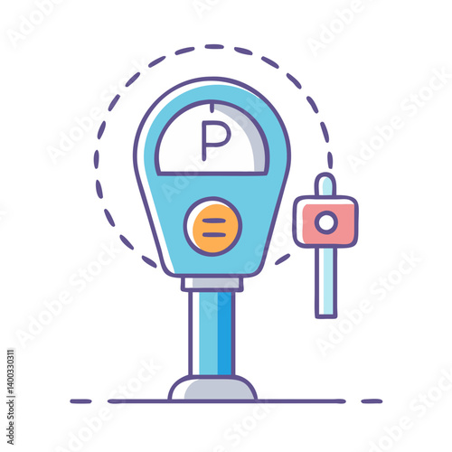 parking meter icon, parking meter vector illustration-simple illustration of parking meter, perfect for parking meter logos and icons