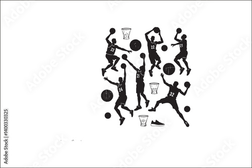Basketball Silhouette Vector | Player SVG | Slam Dunk Clipart PNG

Basketball Player SVG | Dribble & Dunk Silhouette | Sports Vector Art

Basketball Action Silhouette | Jump Shot SVG Cut File | Sports