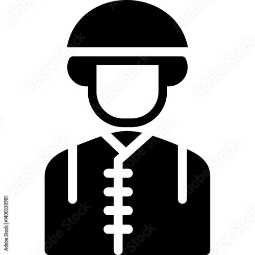 Emergency Worker Glyph Icon