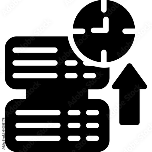 Server Uptime Glyph Icon