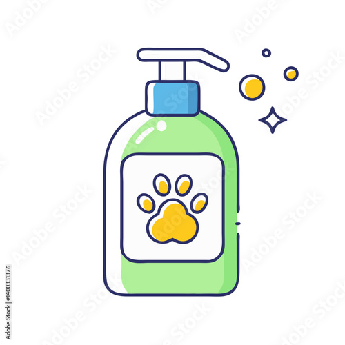 pet shampoo icon, pet shampoo vector illustration-simple illustration of pet shampoo, perfect for pet shampoo logos and icons
