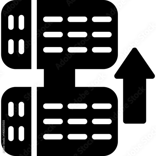 Hosting Upgrade Glyph Icon