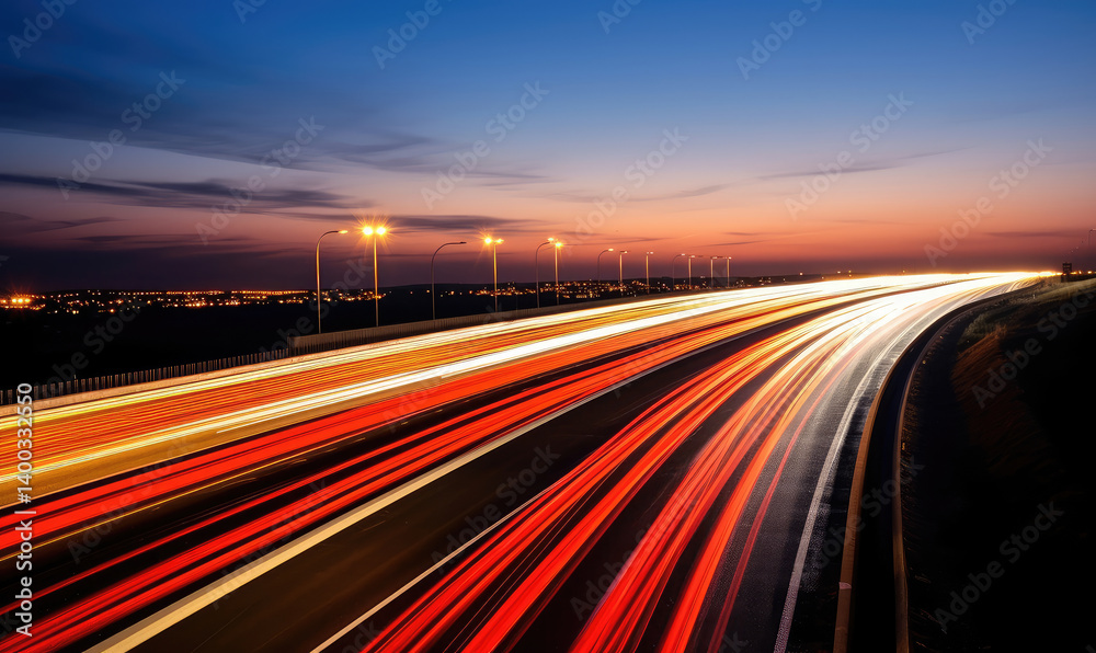 Blazing Trails at Dusk