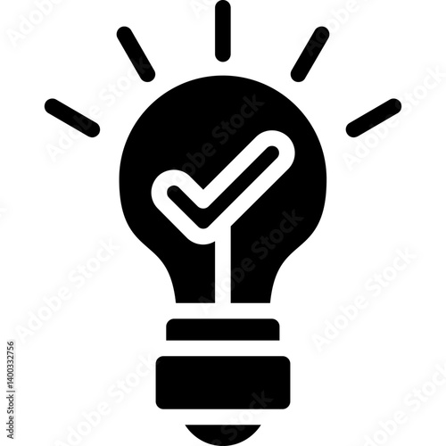 Motivation Tips Glyph Icon