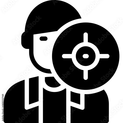 Motivation Focus Glyph Icon