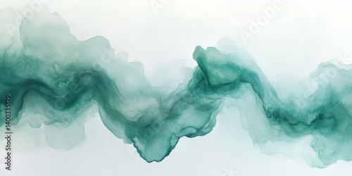 Abstract Teal Flow