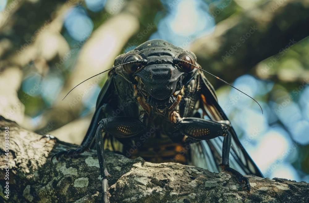 Fascinating Cicada Close-Up