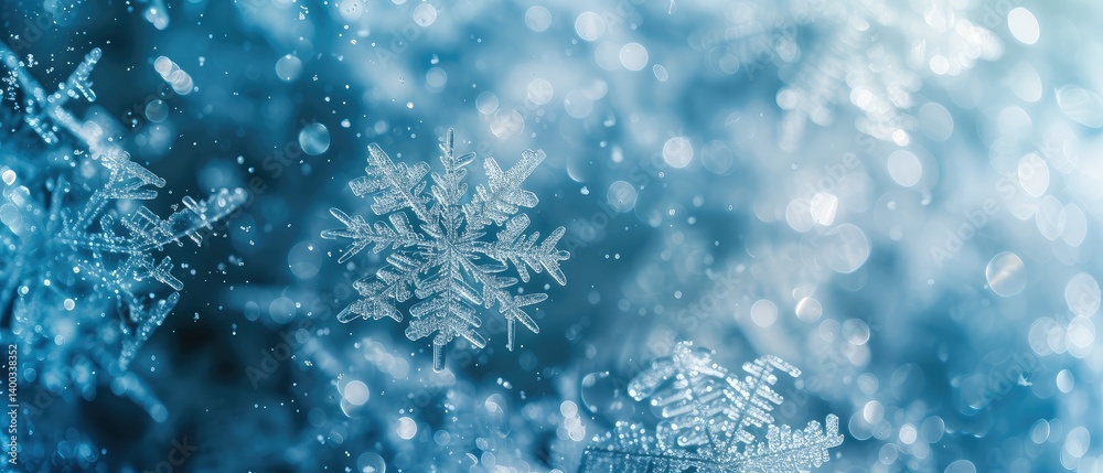 Ethereal Winter Snowflakes