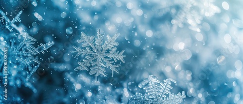 Ethereal Winter Snowflakes