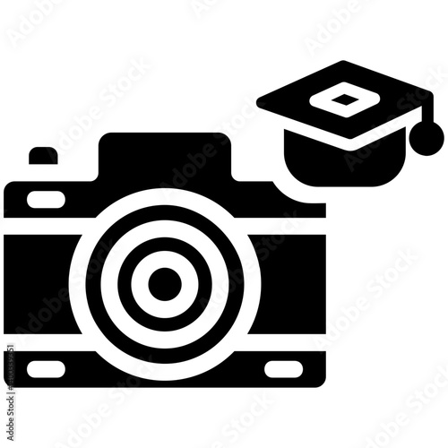 Photography Course Glyph Icon